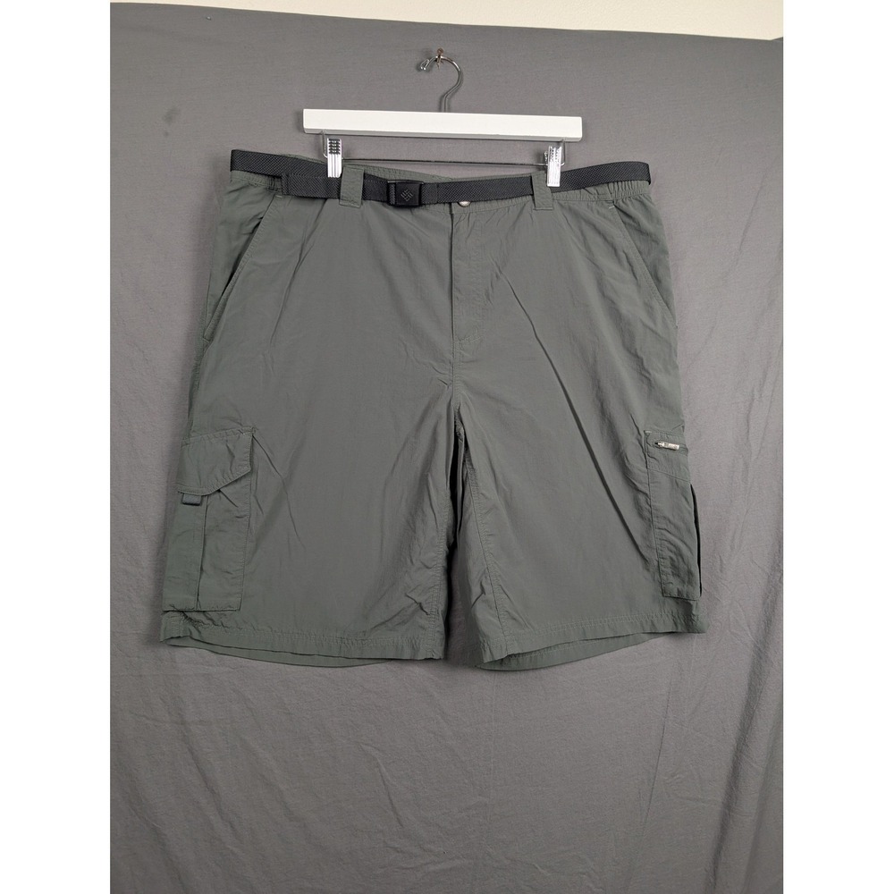 Columbia Silver Ridge Cargo Shorts Mens 42W Green‎ Omni-Shade Hiking